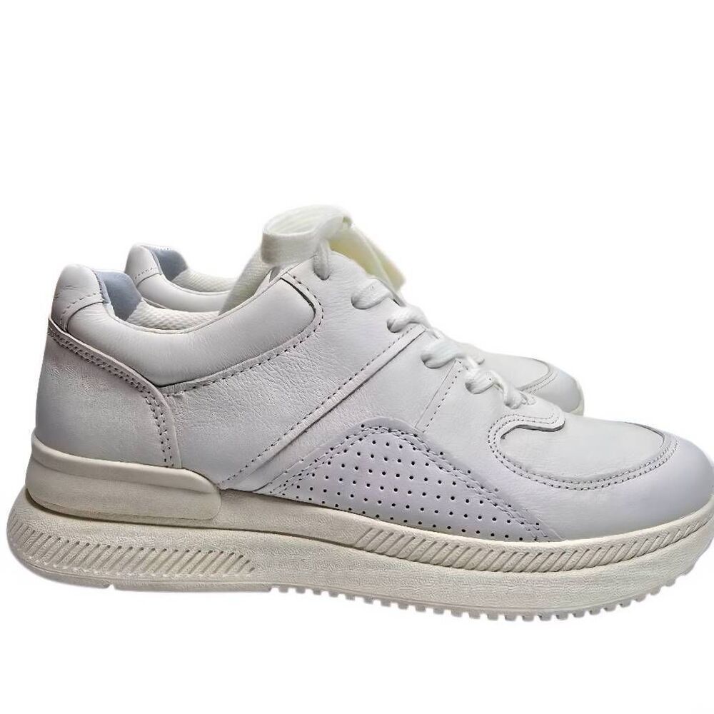 Everlane The O Trainer White Leather Lace up Sneakers Size 6